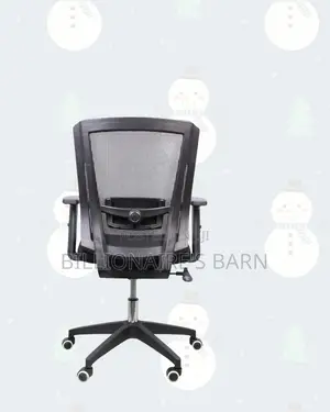 Mid-Back Office Chair • Posture Support, Nylon Base Stability
