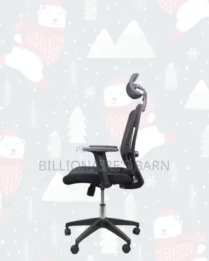 Black Office Chair • All-Day Comfort, Nylon Base Stability