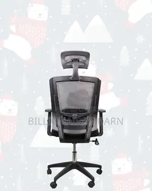 Black Office Chair • All-Day Comfort, Nylon Base Stability