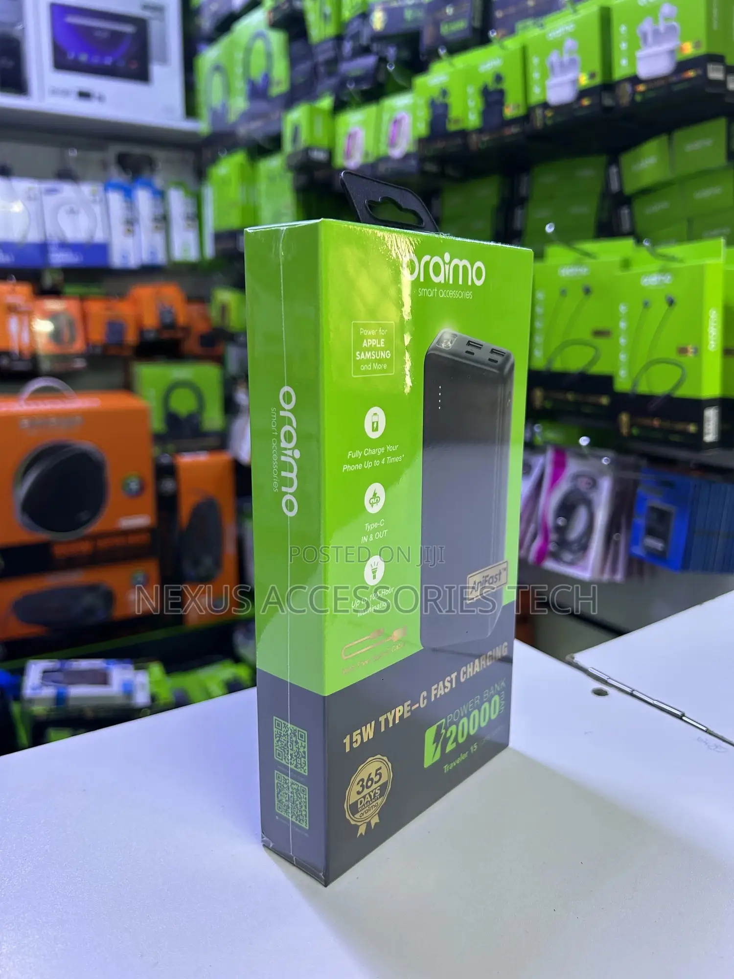 Oraimo 20000mah Power Bank 15w Fast Charging Type-C