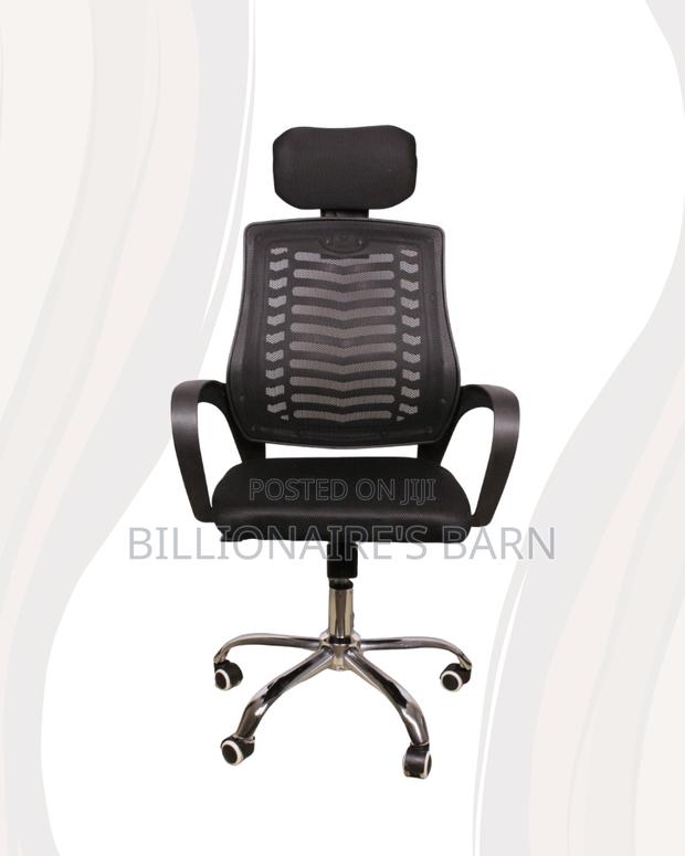 Secretarial Mesh Chair • Smooth Movement, Lumbar Support Built-In - thumbnail 2