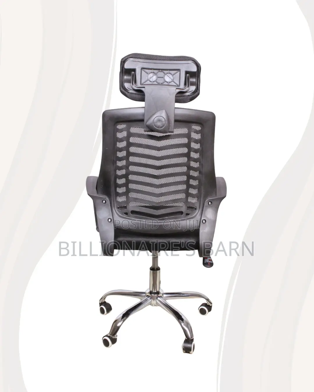 Secretarial Mesh Chair • Smooth Movement, Lumbar Support Built-In
