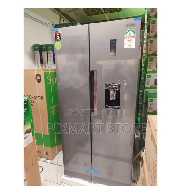 Syinix 460l Side-by-Side Fridge – No Frost, Dispenser, Touch Display
