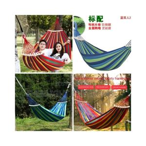 Stripped Outdoor Hammock - main view