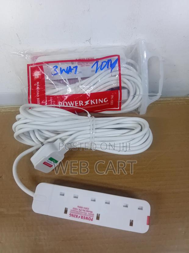 Power King 3-Way Extension Lead 10 Meter