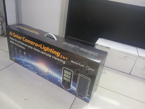 Sim Card V380 Dual Lens Outdoor Solar Panel - main view