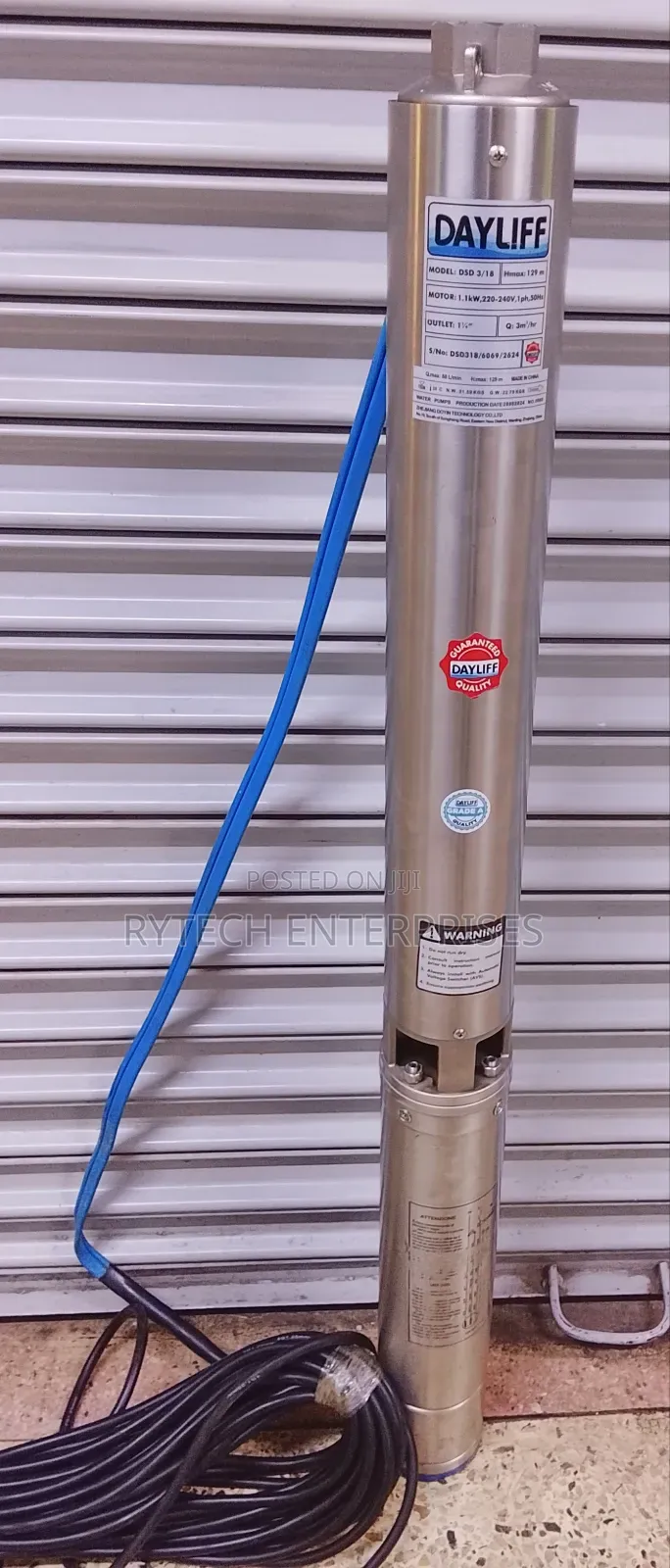 Dayliff Submersible Water Pump 1hp