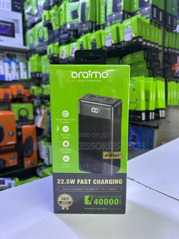 Oraimo 40000mah Power Bank Opb-7400o - Fast Charging Powerhouse