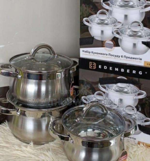 Edenberg 6pcs Eb-3716 Stainless Steel Cookware - thumbnail 2