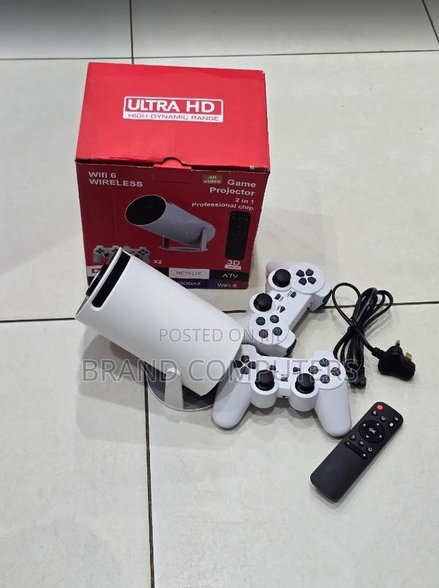Hy300 Portable Projector With Video Game Console - main view