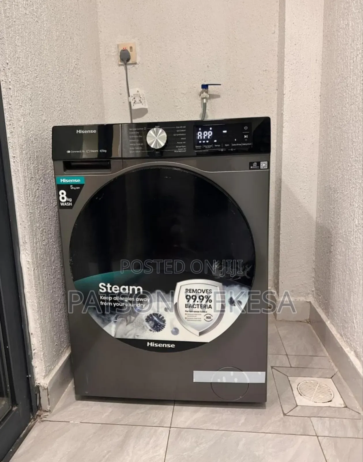 Hisense 8kg Washer and 5kg Dryer– Wdqy8014evjmt Front Load