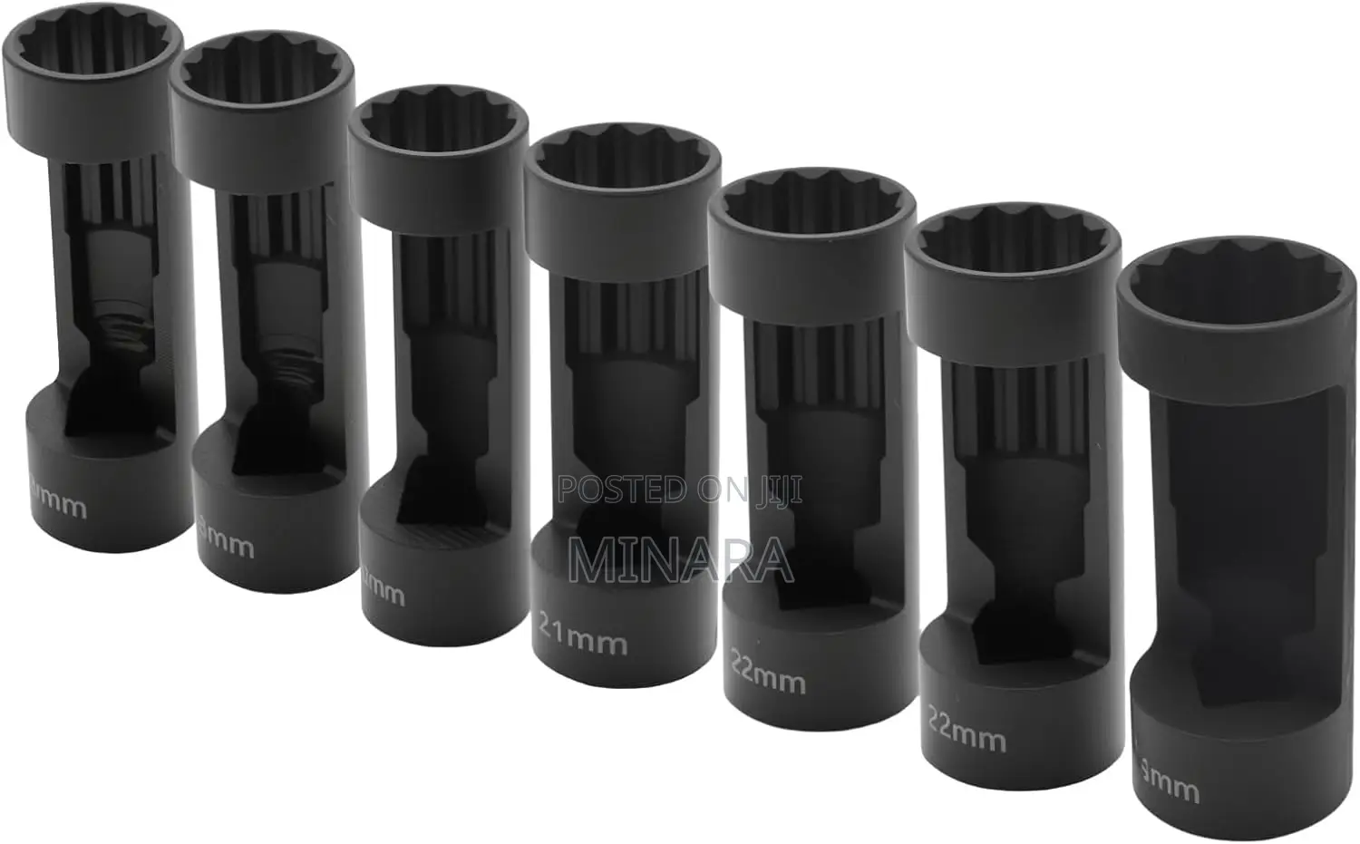 6 Pcs,Shock Absorber Strut Nut Removal Tool, 1⁄2” Suspension Sockets