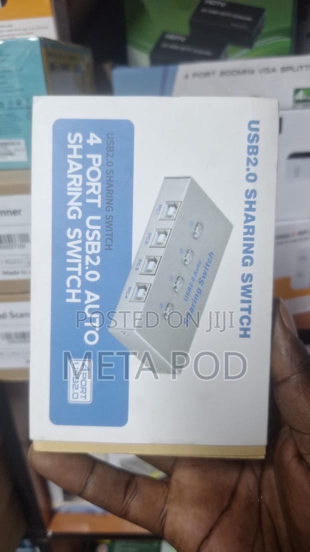 4 Port Usb2.0 Auto Sharing Switch Hub for Printer Scanner