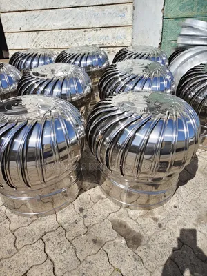Wind-driven Roof Air Ventrators.