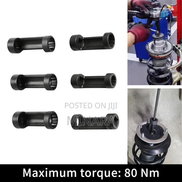 6 Pcs,Shock Absorber Strut Nut Removal Tool, 1⁄2” Suspension Sockets - thumbnail 4