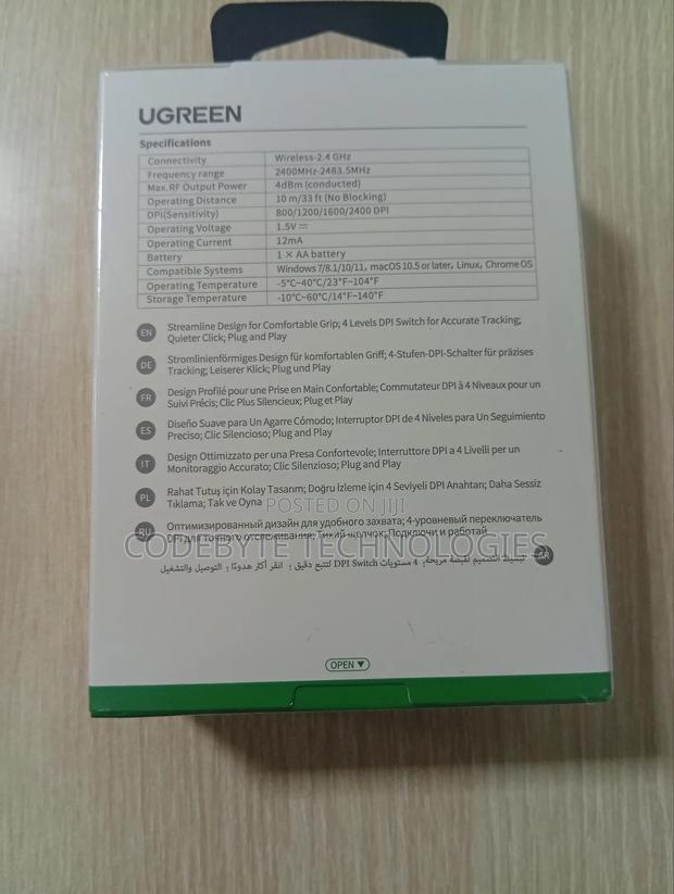 Ugreen 2.4g Wireless Mouse Midnight Blue - Mu105 - thumbnail 2