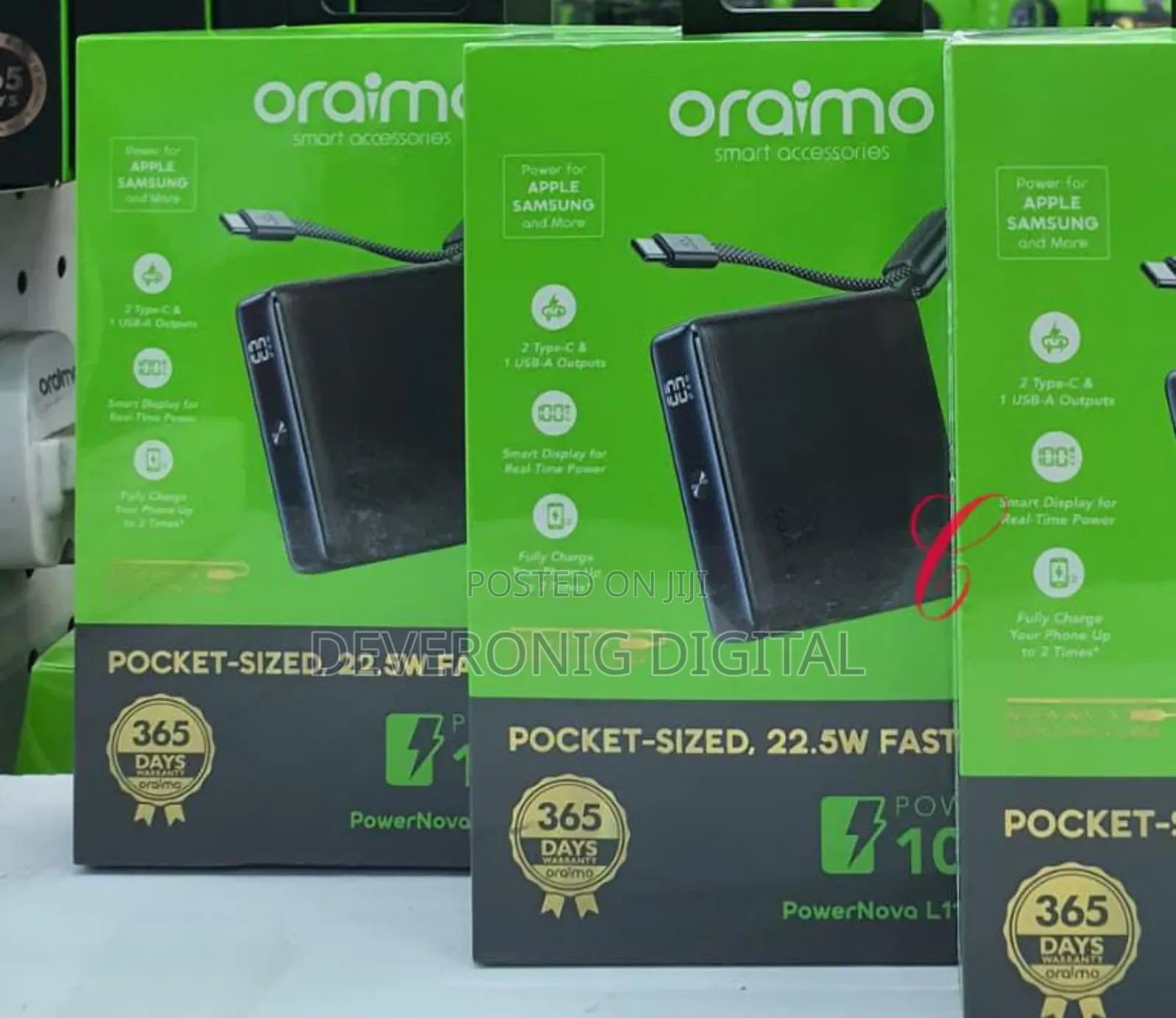Oraimo L11 Opb-7103c 22.5w 10000mah Fast Charging Power Bank