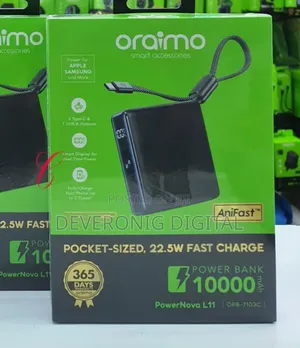 Oraimo L11 Opb-7103c 22.5w 10000mah Fast Charging Power Bank