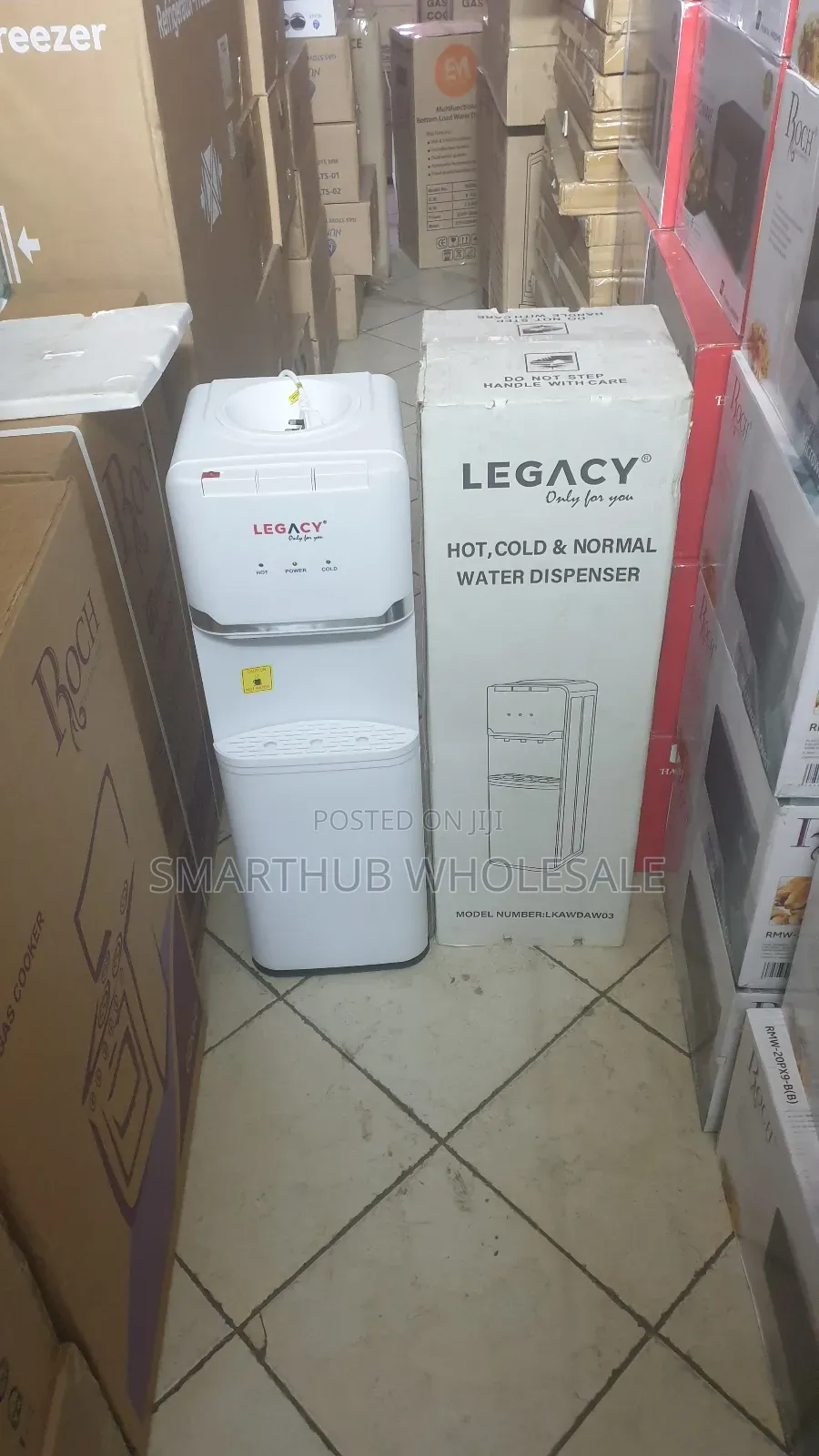 Three Taps Legacy Water Dispenser White Colour