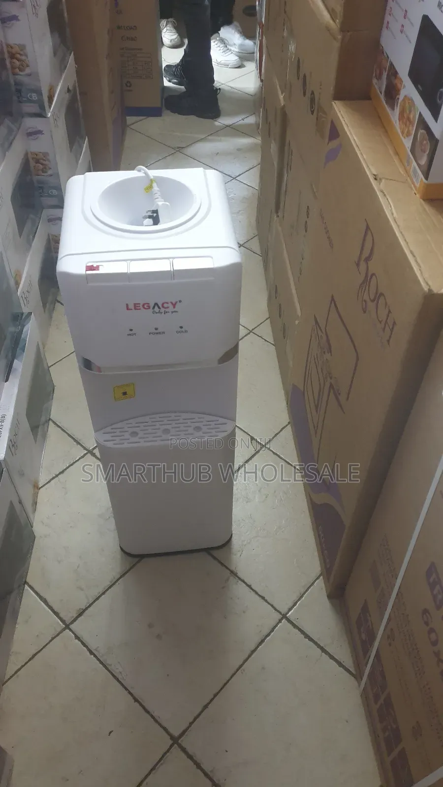 Three Taps Legacy Water Dispenser White Colour