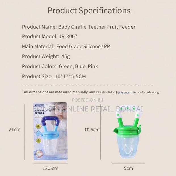 Baby Fruit Pacifier Feeder for Toddlers – Fresh Food Nibbler Teether