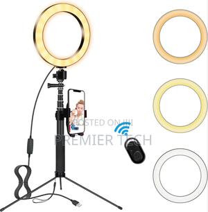*New In! *
*8 Inch Tripod Stand Ringlight*
(Has a Remote) - thumbnail 2
