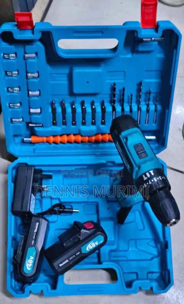 Makita 48v Cordless Drill With Accessories - main view