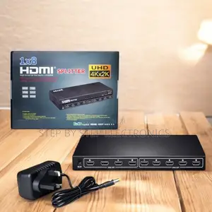 Compact Space-Saving 8 Port Hdmi Splitter 1×8 Amplifie