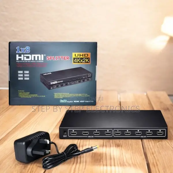 Compact Space-Saving 8 Port Hdmi Splitter 1×8 Amplifie