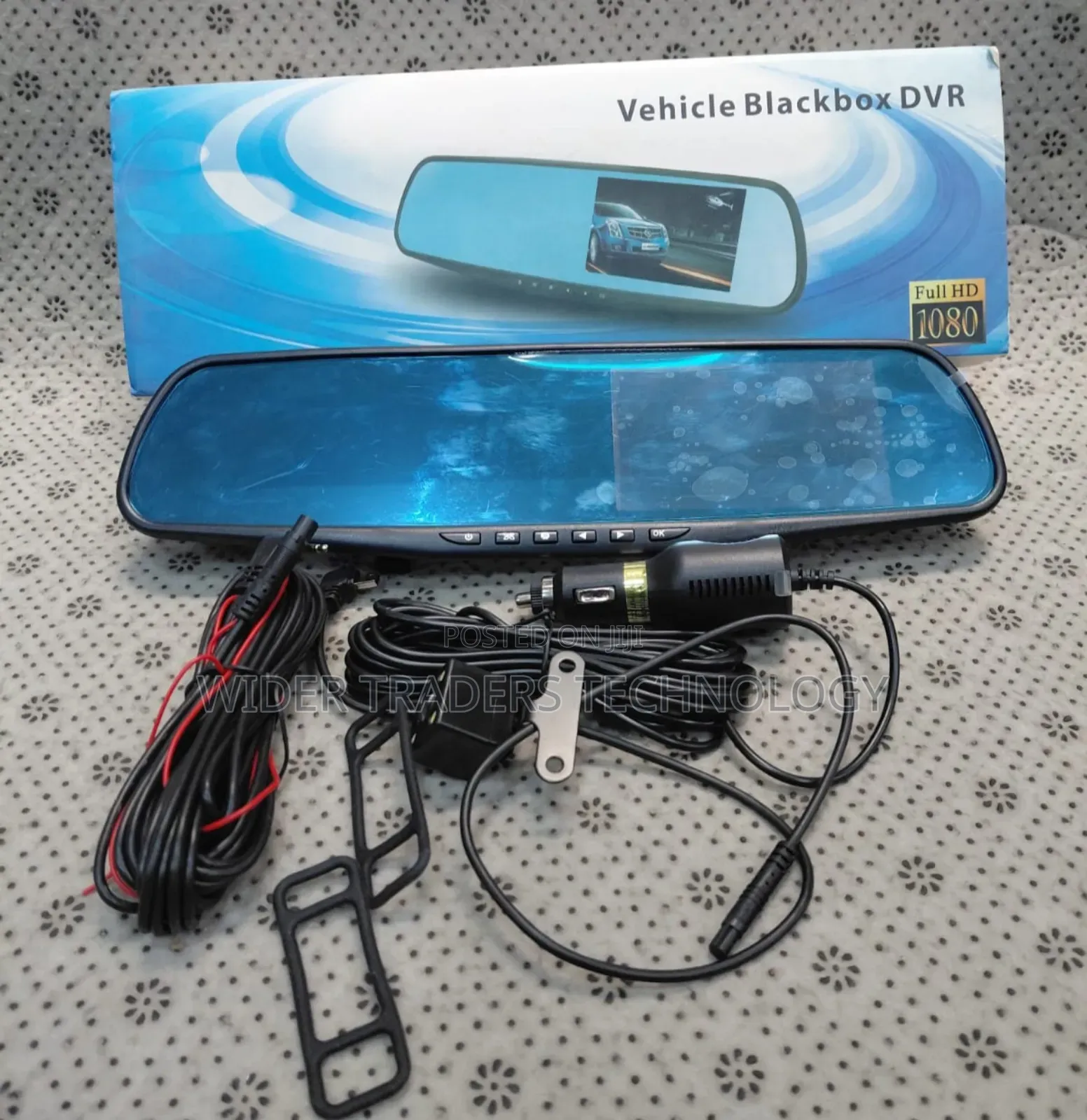 2-Lens Full Hd 1080p Rearview Mirror Dash Cam | Front Rear Camera