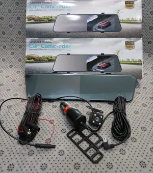 Full Hd 1080p Touch Screen Rearview Mirror Dash Cam – 2 Lens Dual
