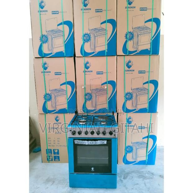 60*65 Euroken 3+1 Standing Cooker With Electric Double Heater Oven.