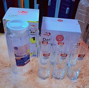 6 + 1jug Tall Glasses Set - thumbnail 2