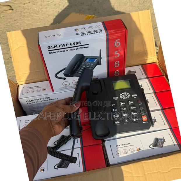 Dual Sim Desk Phone GSM 6588 - Backup Battery 48hrs | - main view