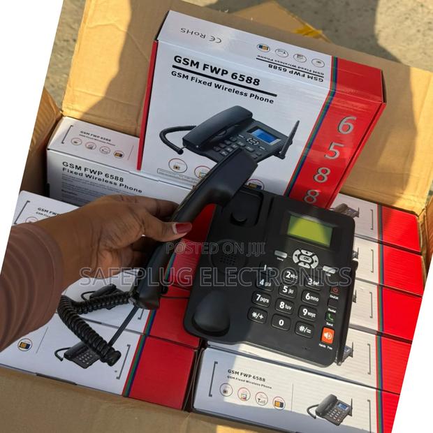 Desk Phone 
 Simu Ya Meza Ya Dual Sim - GSM 6588 | - main view