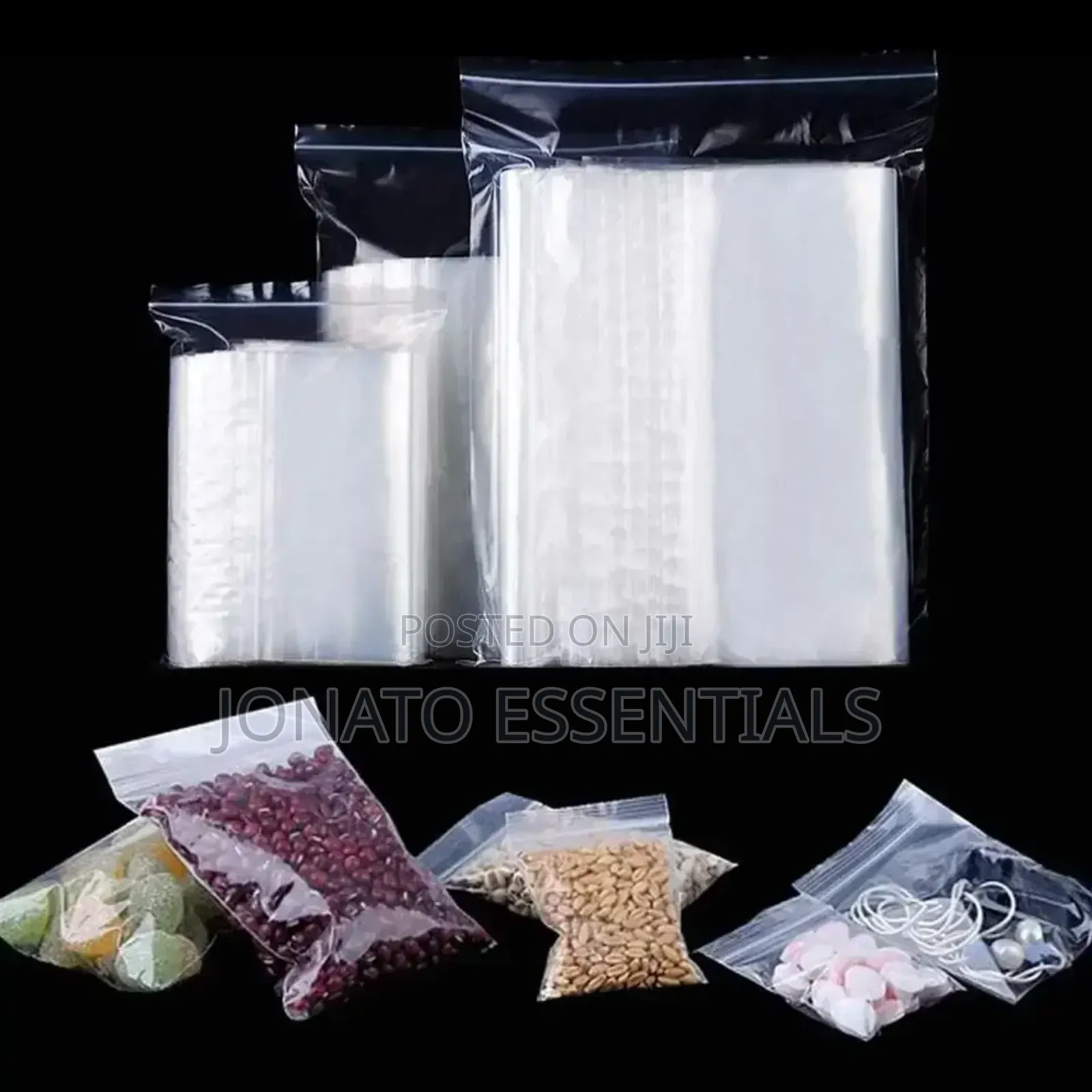 50pc Ziplock Storage Bags, Zip Seal Bags