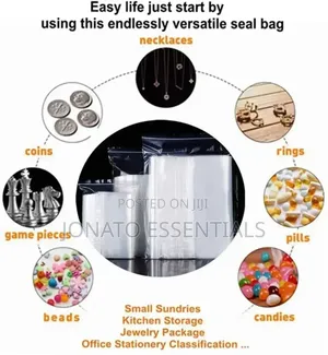 50pc Ziplock Storage Bags, Zip Seal Bags