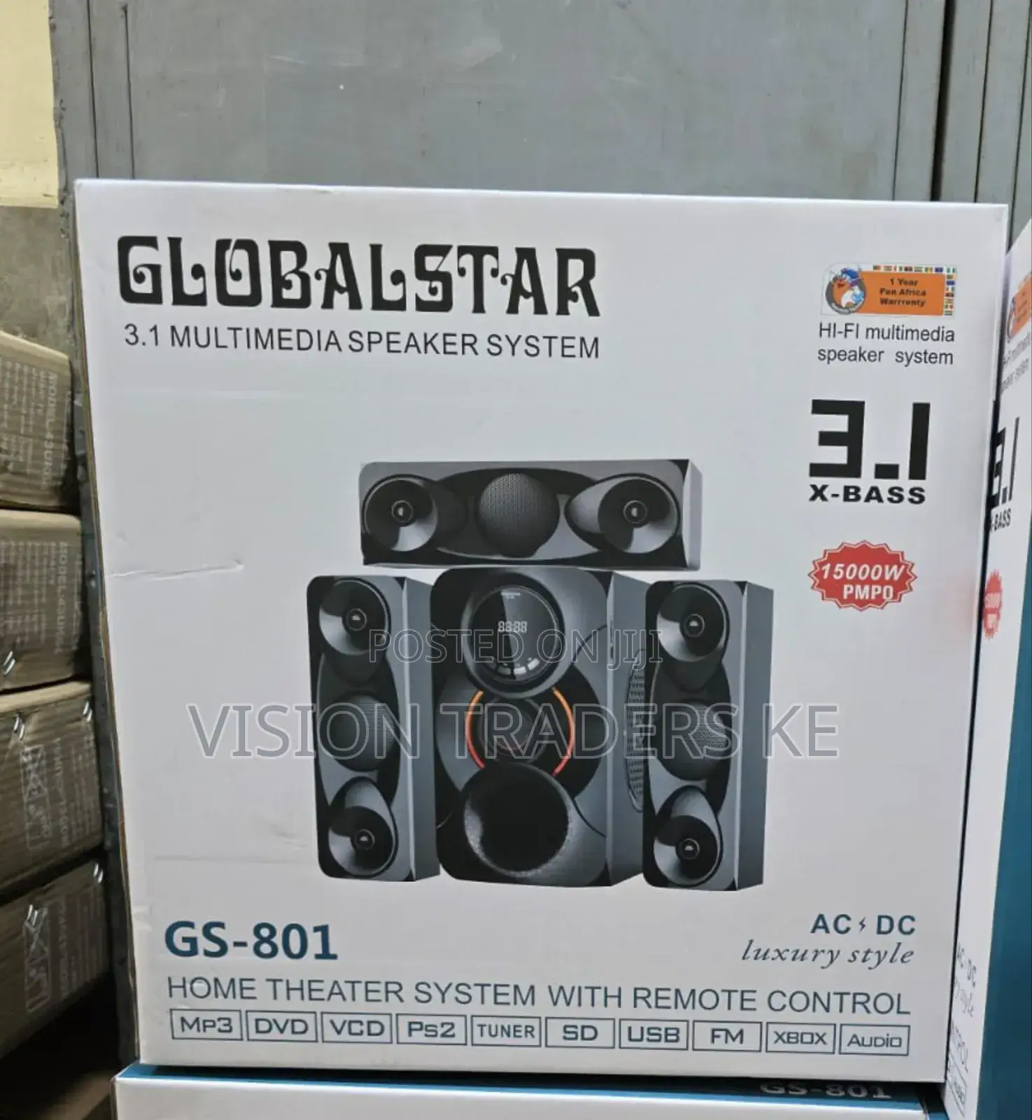 Globalstar 3.1ch Home Theatre System With Remote Control Woofer Syster