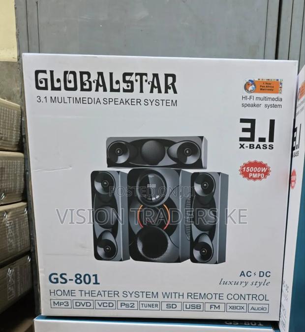 Globalstar 3.1ch Home Theatre System With Remote Control Woofer Syster