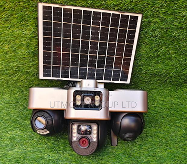 V380 3 Lens Rotating Solar 4g PTZ Camera - main view