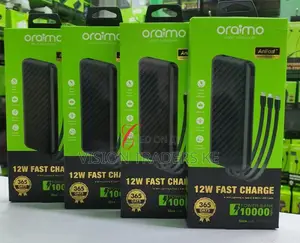Oraimo Slice Link Opb-P5101 10,000mah Power Bank With Built-in Cables