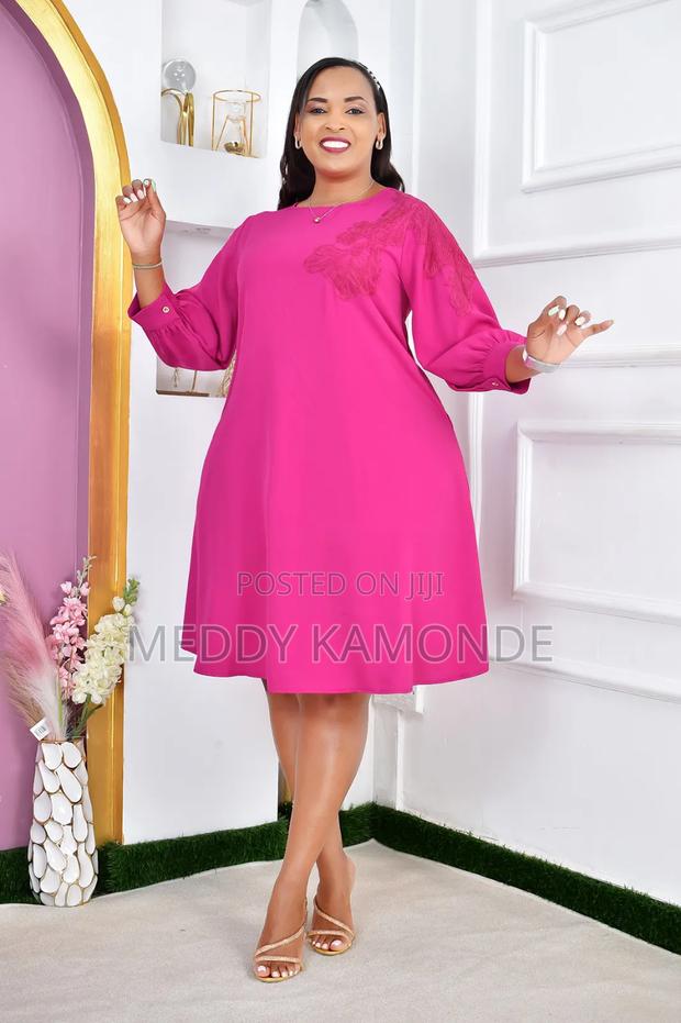 Hot Pink Shift Free Dress