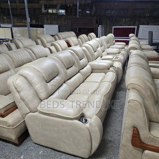 Semi Recliner Sofa 3,2,11 Classy Design