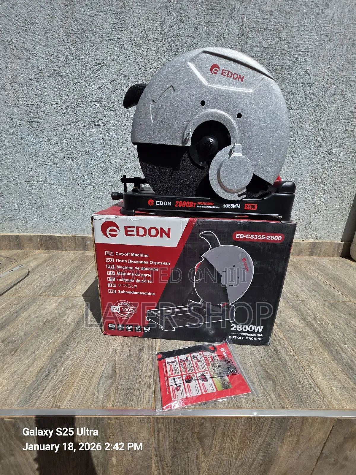 Edon Cut-off Saw Machine 
2800watts