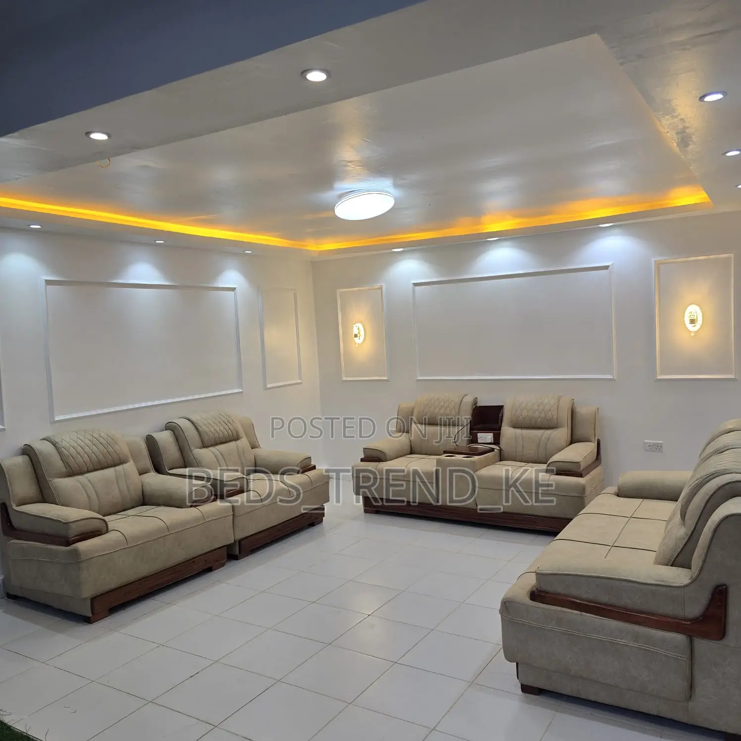 Royal Smart 7 Seater Semi Recliner Sofa Set 3,2,1,1