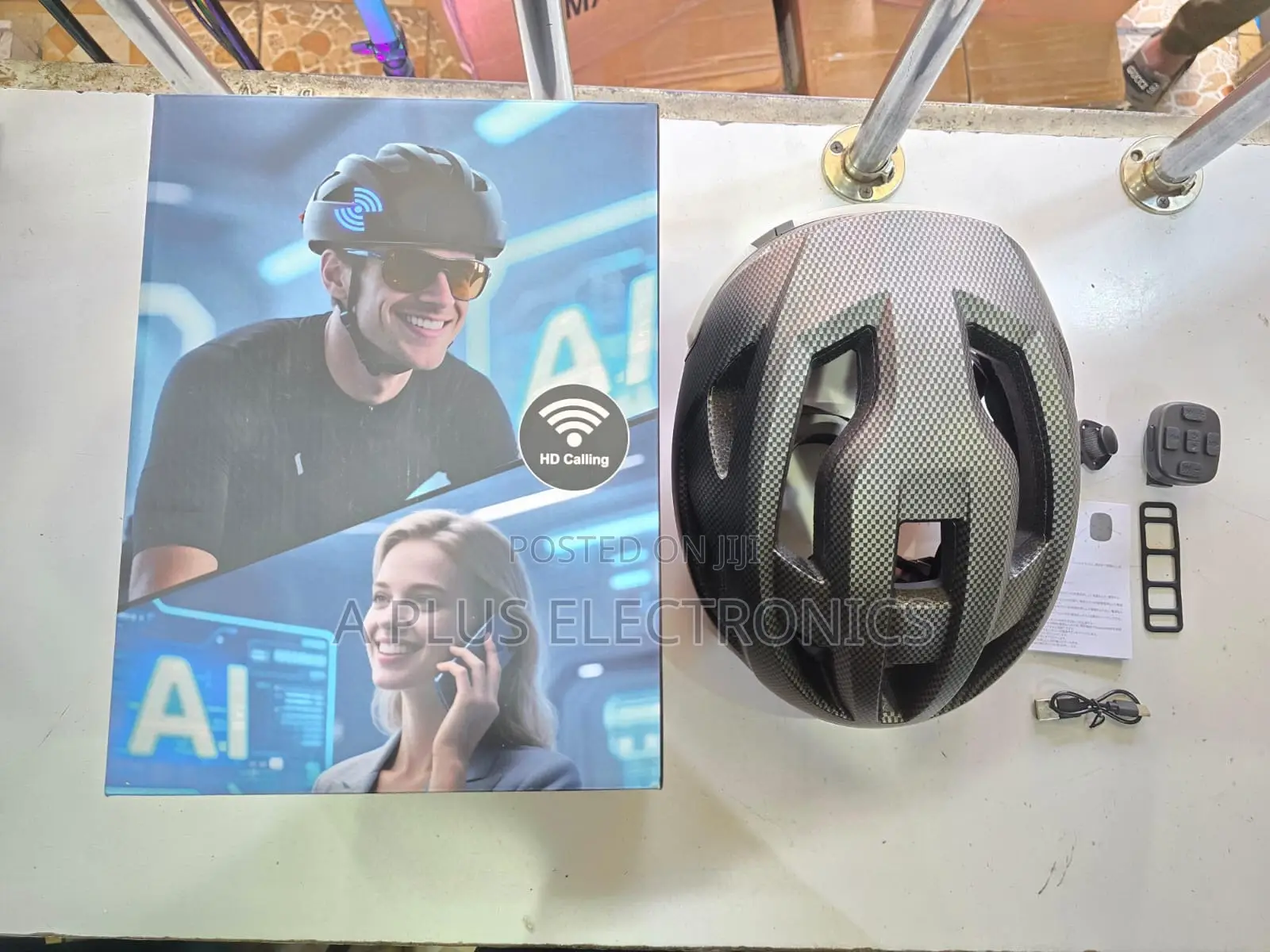 Smart Al Bike Helmet With in-Built Speakers +Bluetooth+ Controller