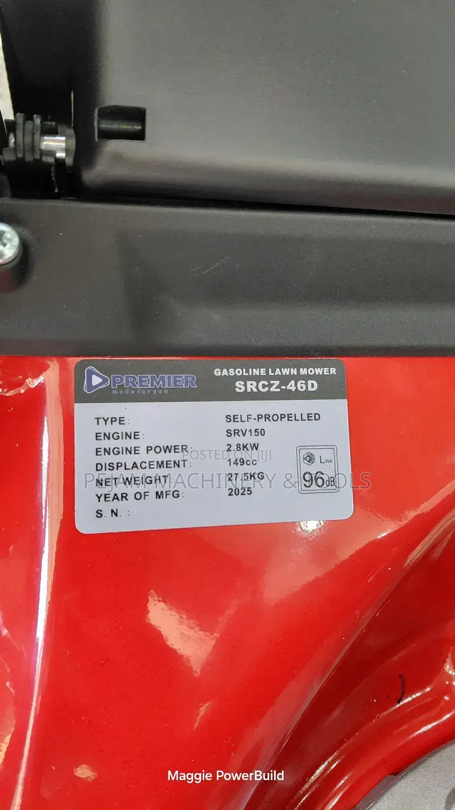 Premier Self Propelled Gasoline Lawnmower 150cc 5hp