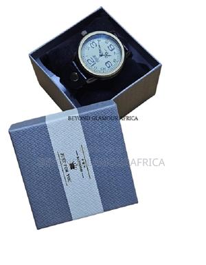 Men's Black Vintage Leather Watch - thumbnail 2