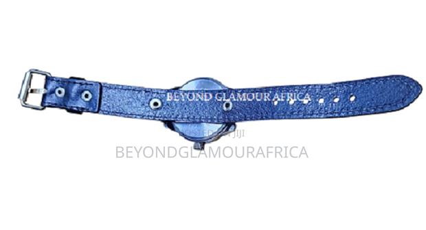 Men's Black Vintage Leather Watch - thumbnail 4