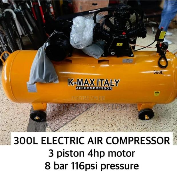 300l Electric Air Compressor 3 Piston 4hp Motor